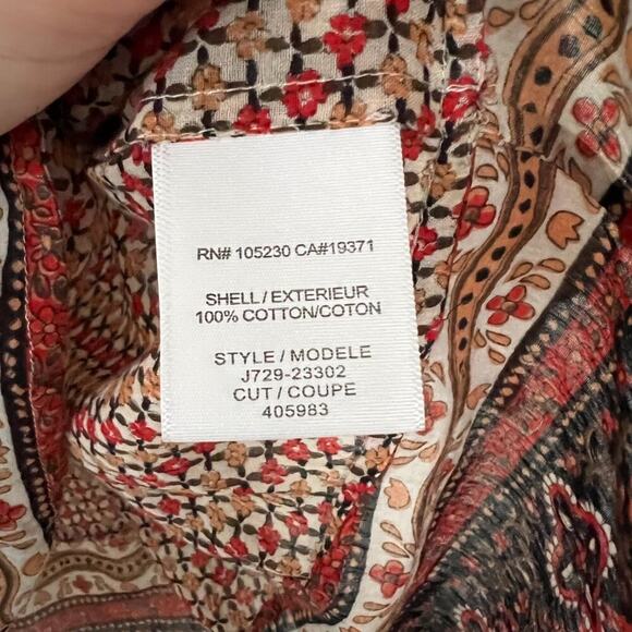 Joie Cotton Boho Printed Blouse - Picture 5 of 7